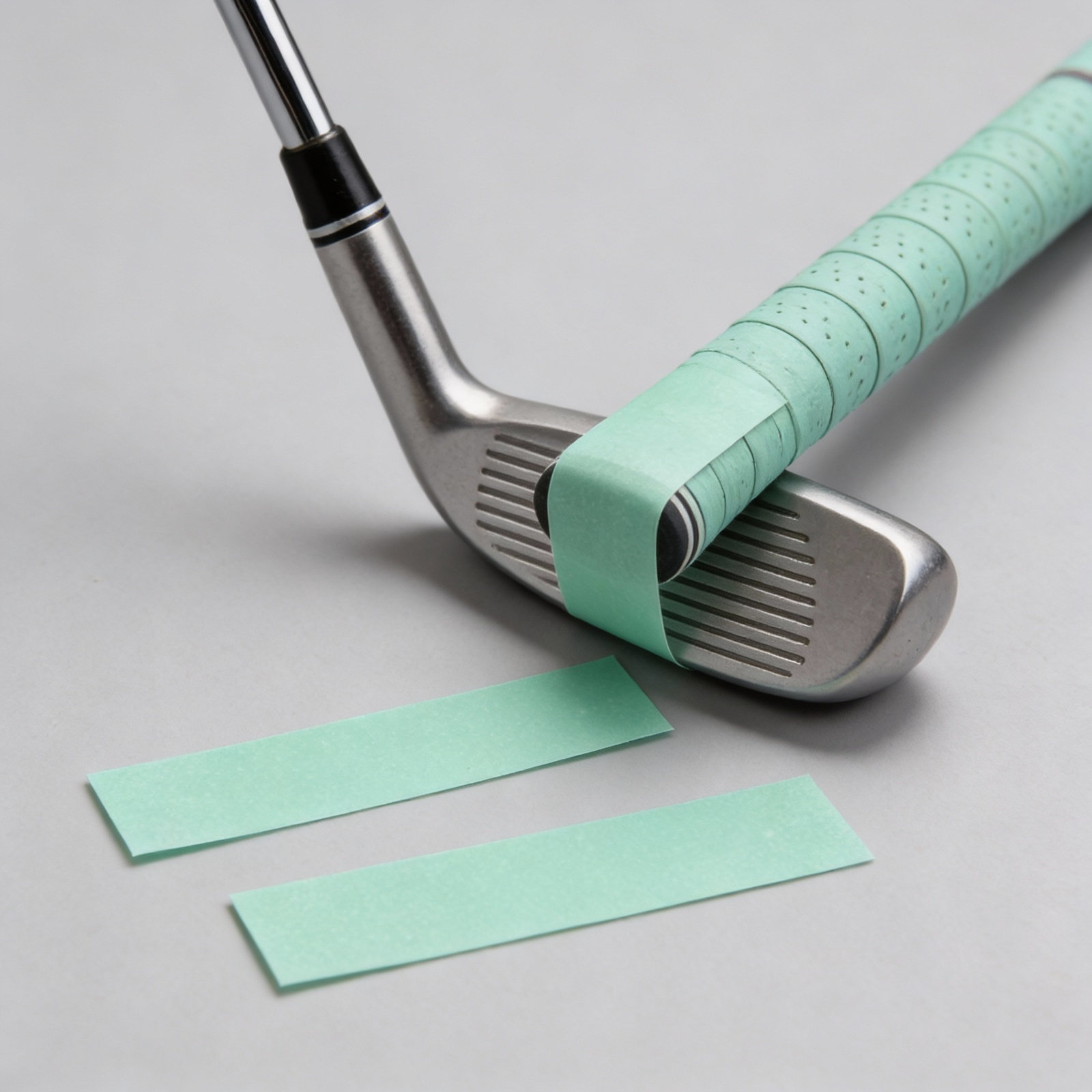 Grip Regrip Tape - เทปกาวสองหน้าสำหรับกริปไม้กอล์ฟ 13 ชิ้น สำหรับเปลี่ยนกริปไม้กอล์ฟ ทนต่อสภาพอากาศ สีเขียวอ่อน