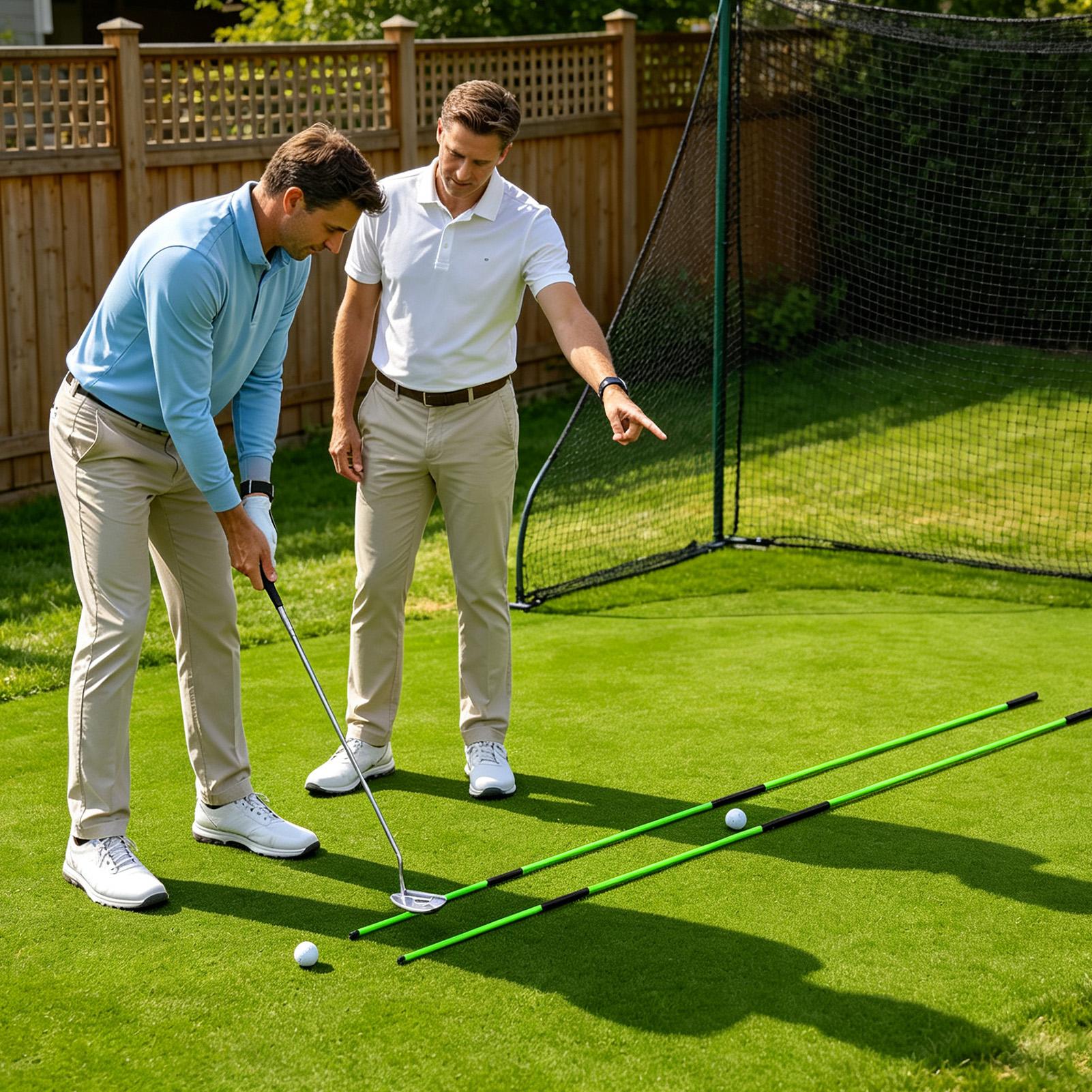 Golf Equipment - อุปกรณ์ฝึกการจัดแนววงสวิงกอล์ฟแบบพกพา อุปกรณ์แก้ไขวงสวิงกอล์ฟสำหรับผู้ชาย ผู้หญิง และนักกอล์ฟมือใหม่