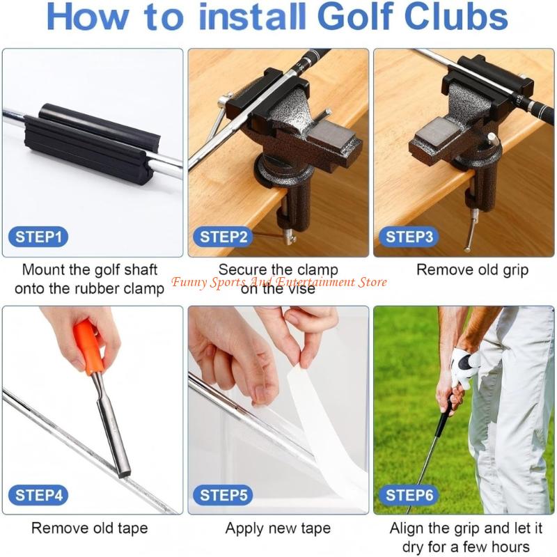 C4DE Golf Club Repair Vises ชุ - Grip Regrip Tape บทวิจารณ์และราคา